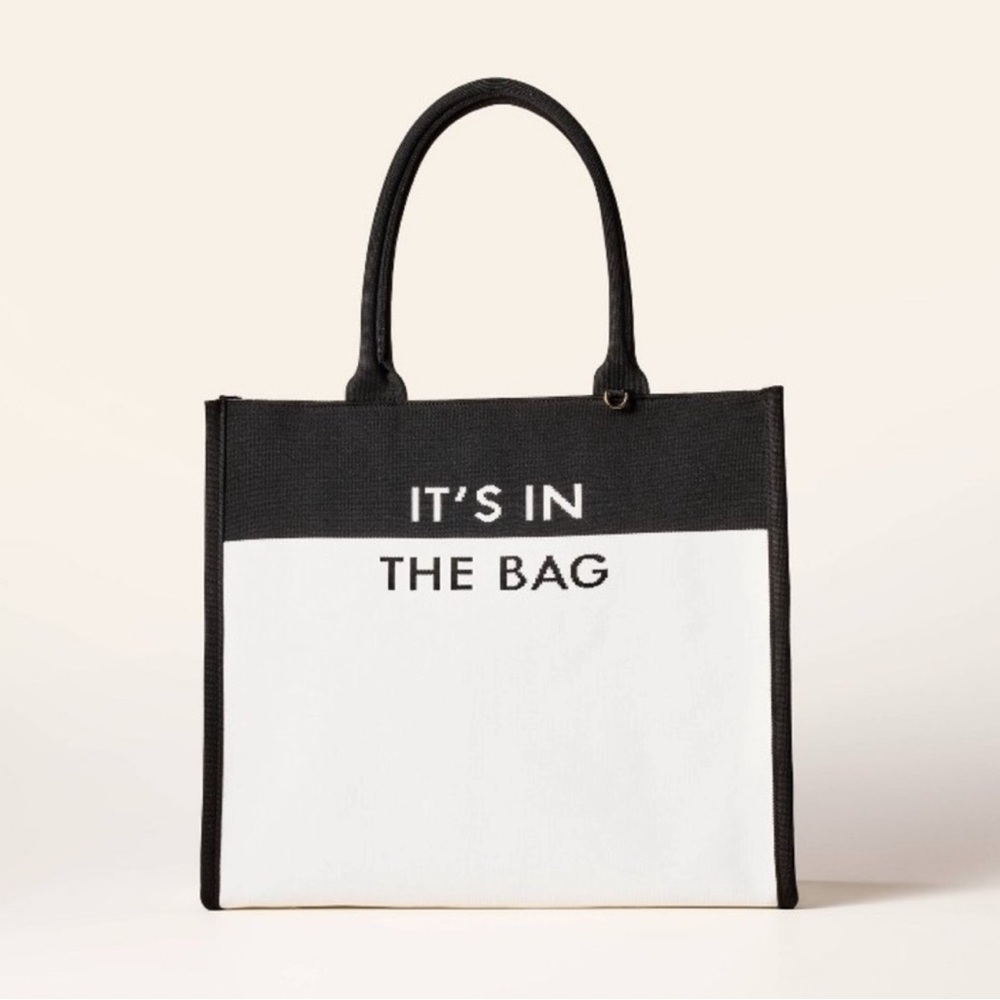 KATE SPADE New York x Target Colorblock Knit Tote Bag - Black and White